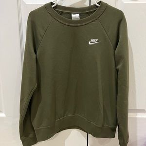 Nike Olive Green Sweatshirt/Crewneck